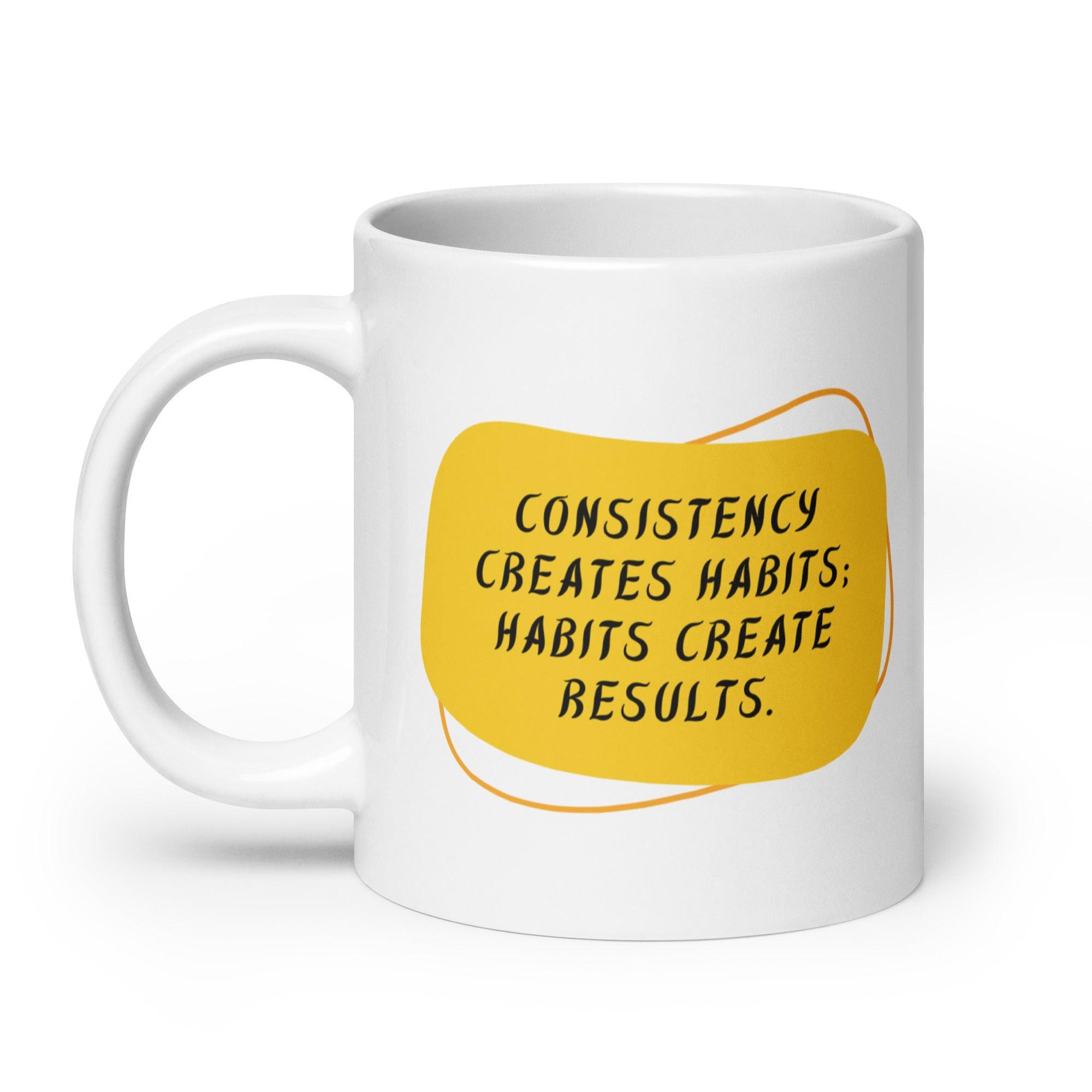 Consistency Habits Results Mug - Inspire Cups