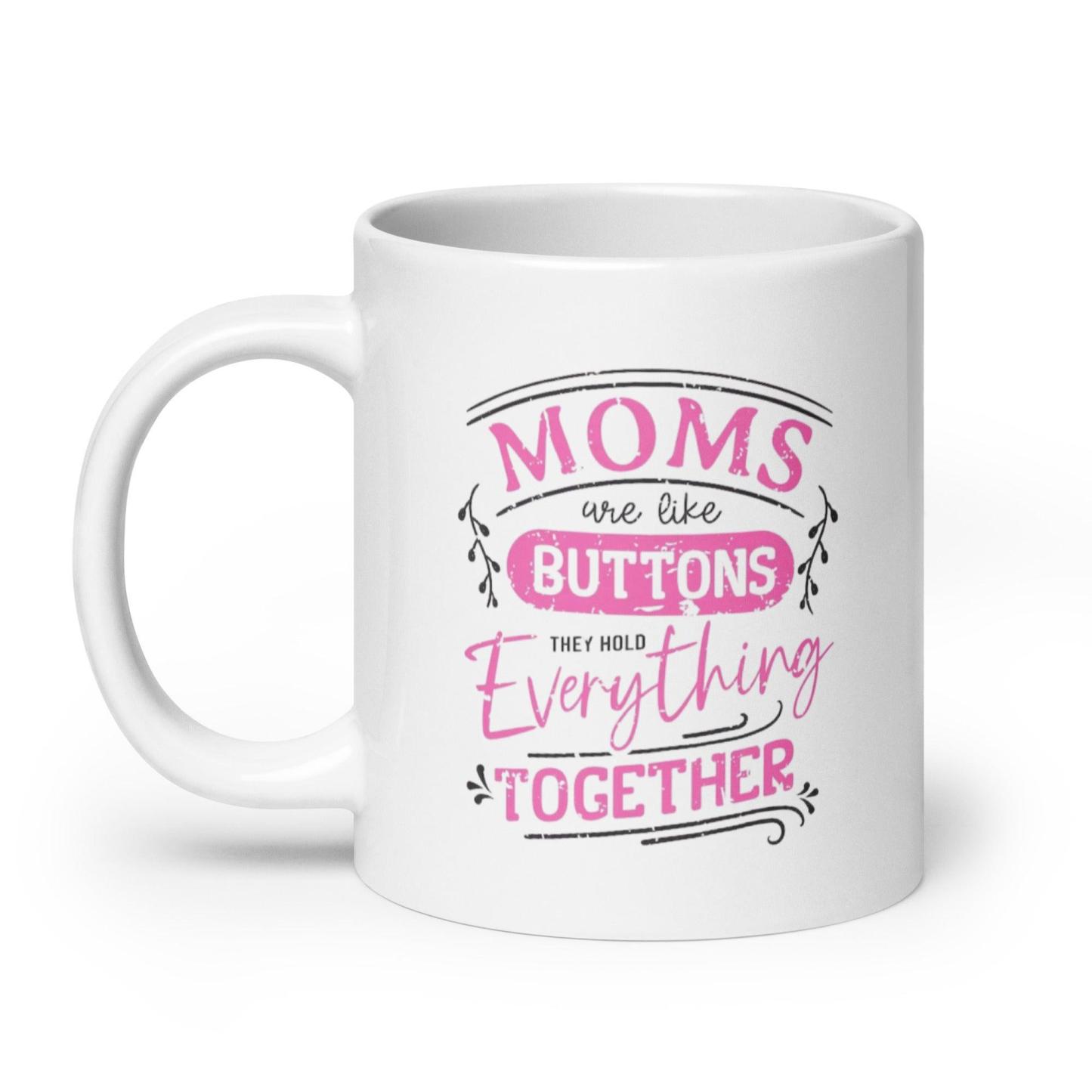 Mothers Printed Mug with Glossy Ceramic Finish and Bold Message - Inspire Cups