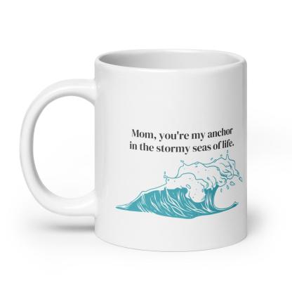 Mom Anchor Printed Mug A Daily Reminder Of Strength - Inspire Cups