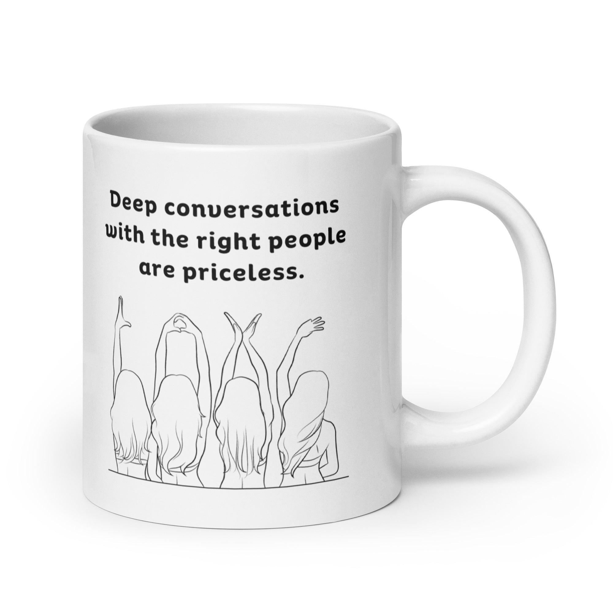 Priceless Conversations Ceramic Mug - Inspire Cups