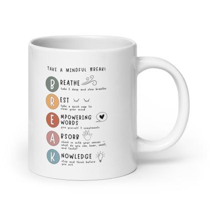 Mindful Break Ceramic Mug - Inspire Cups