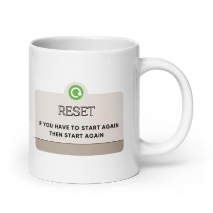 Motivational Restart Ceramic Mug - Inspire Cups