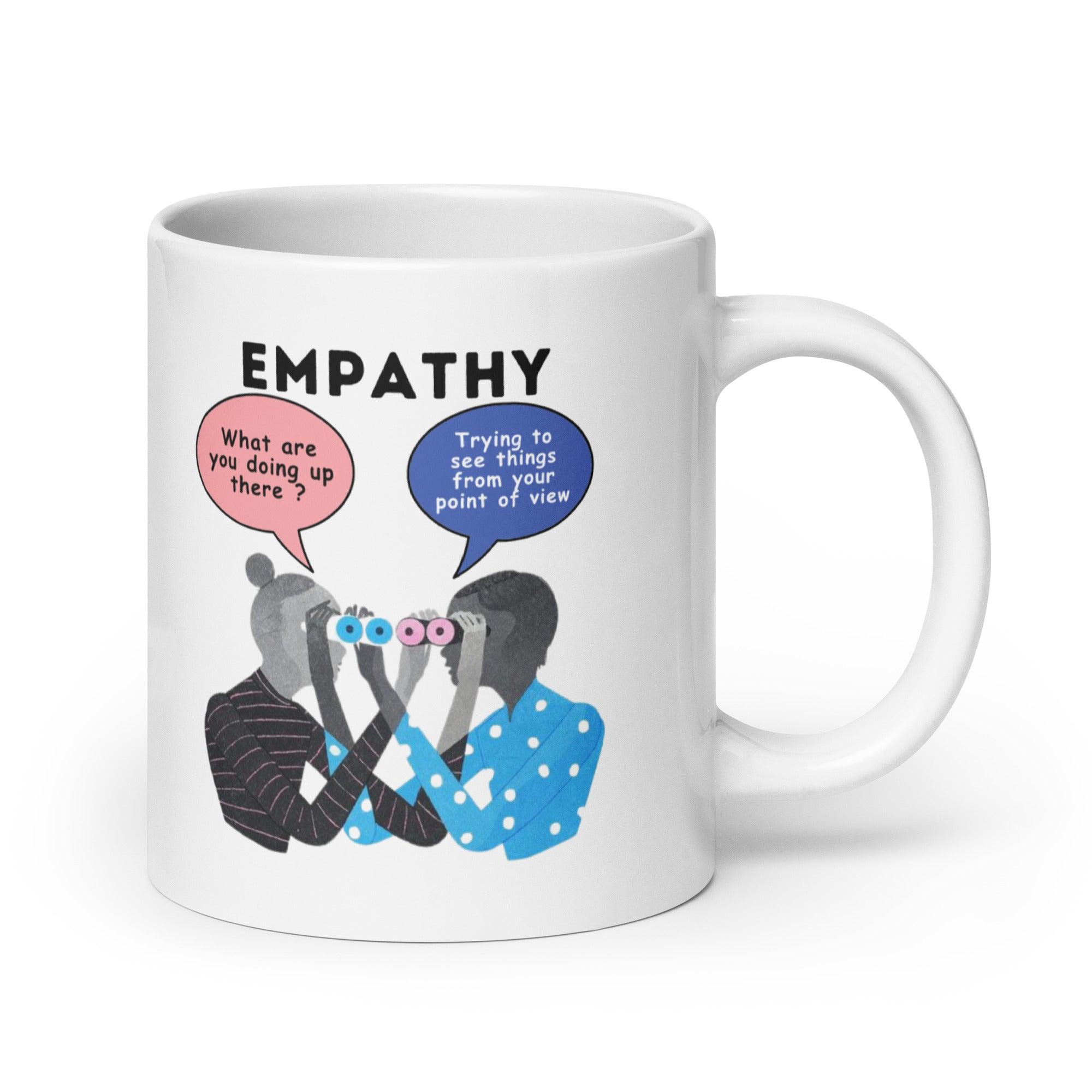 Empathy Illustration Glossy Mug - Inspire Cups
