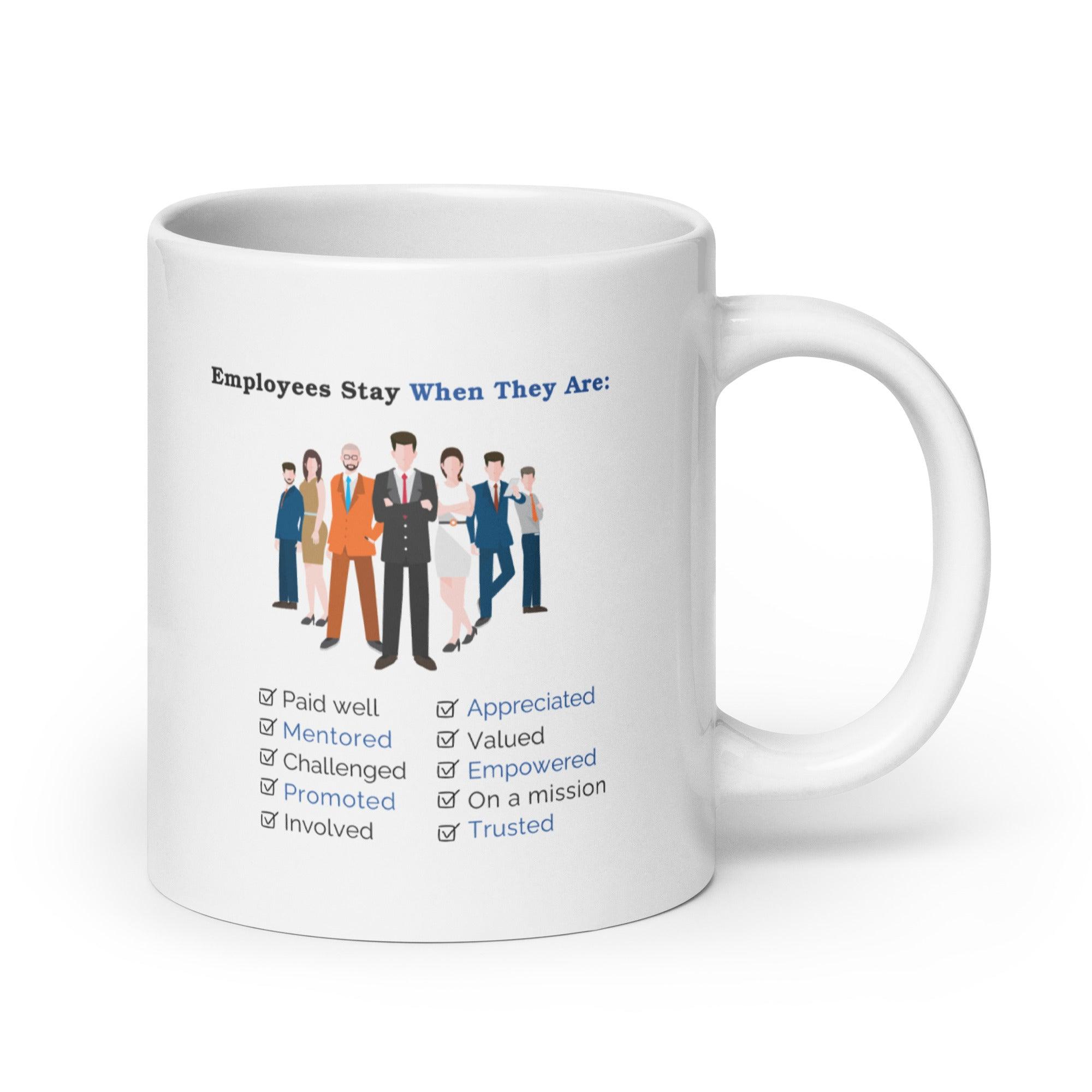 Employee Retention Value Mug - Inspire Cups