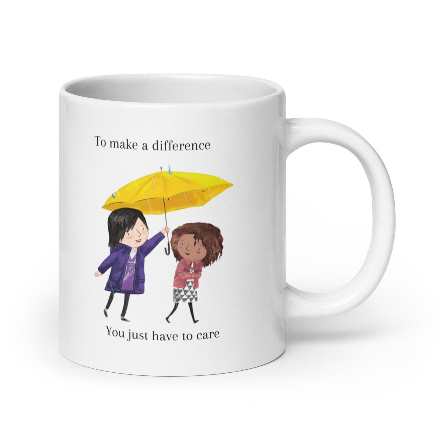 Illustrated Ceramic Coffee Mug - Inspire Cups