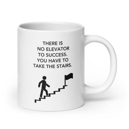 Motivational Stairs Ceramic Mug - Inspire Cups