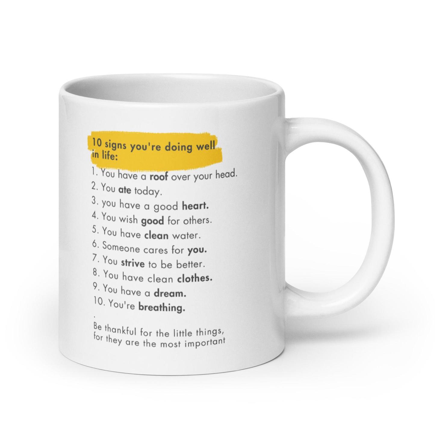 Gratitude Ceramic Mug - Inspire Cups