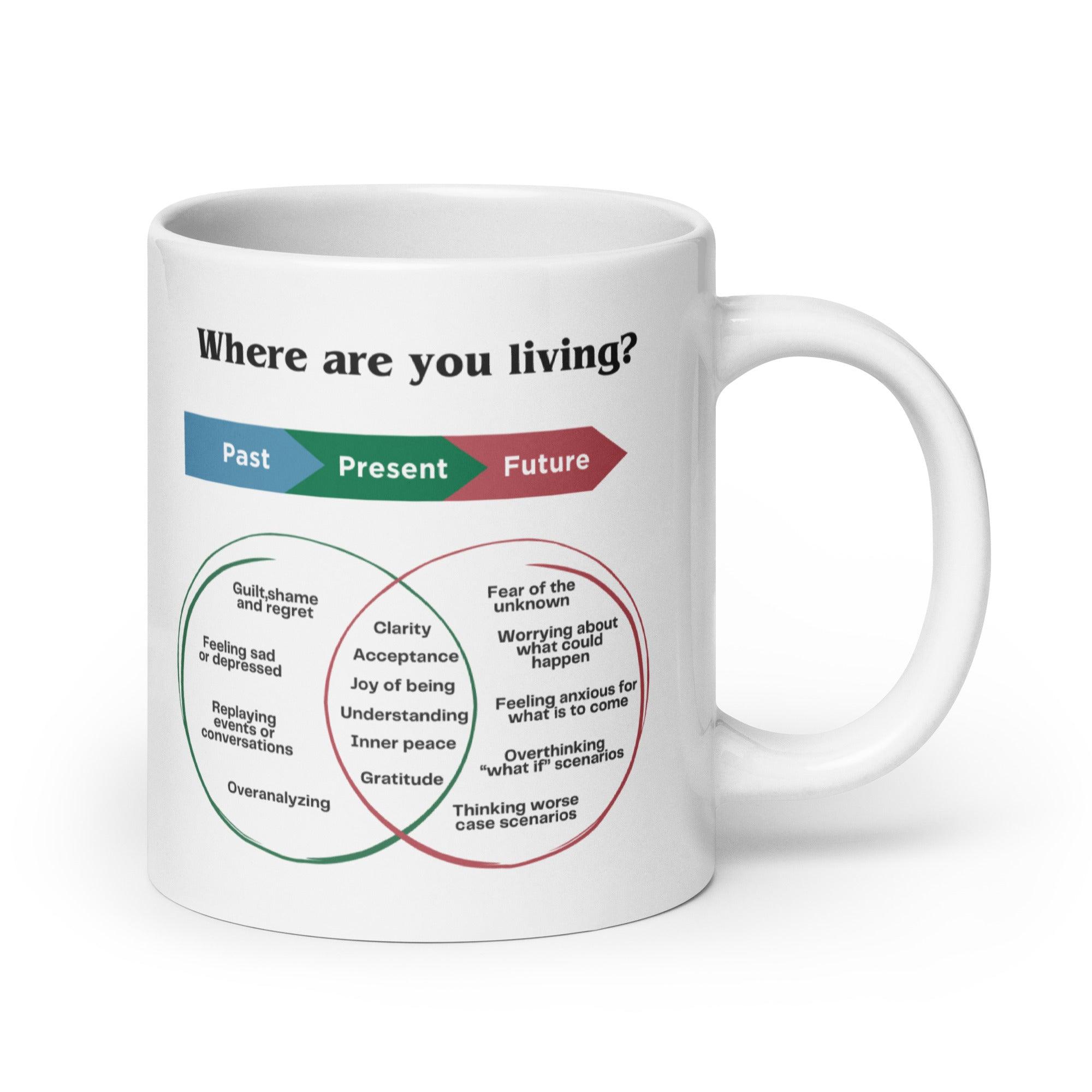 Mindfulness Present Moment Mug – Ceramic Reminder for Daily Wellness - Inspire Cups