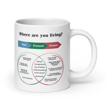 Mindfulness Present Moment Mug – Ceramic Reminder for Daily Wellness - Inspire Cups