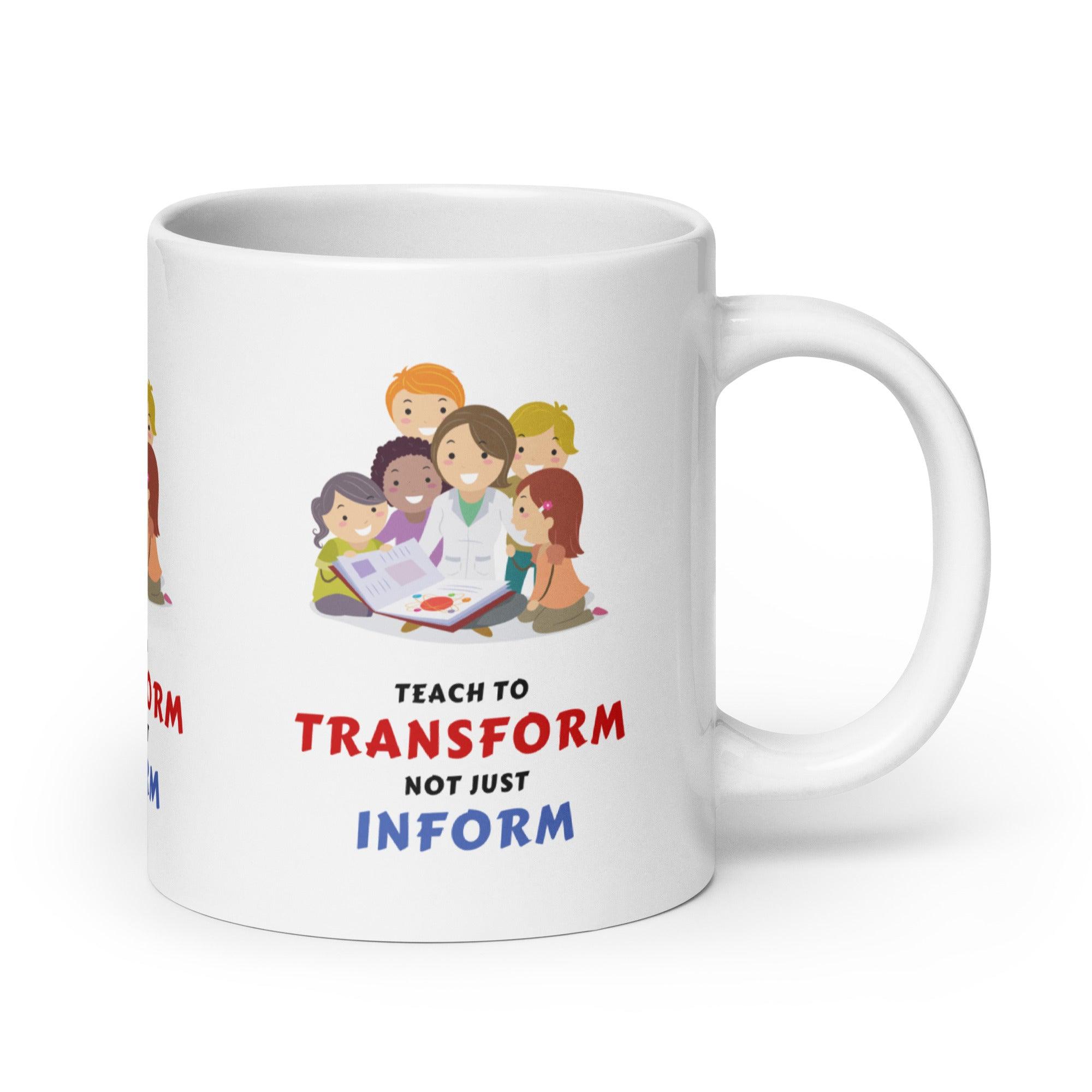 Transform Inform Message Mug - Inspire Cups