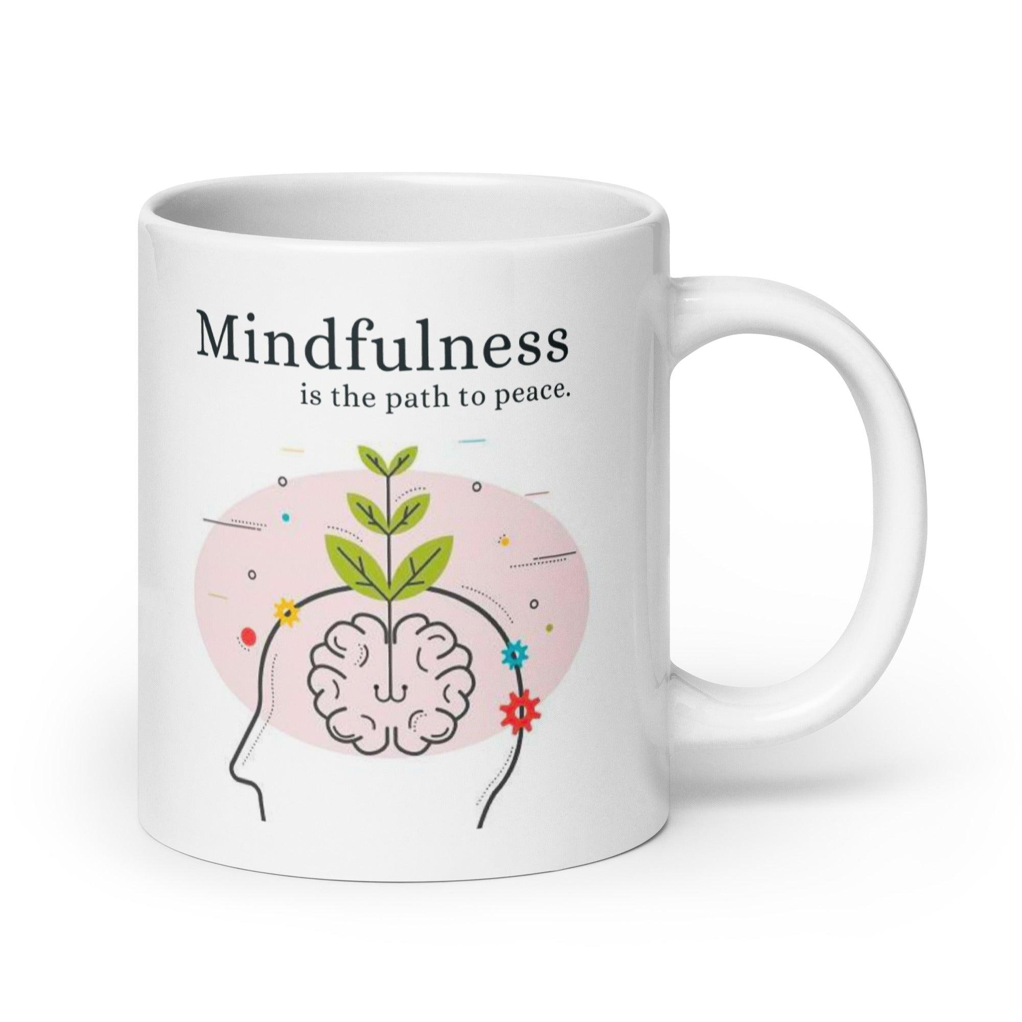 Mindfulness Peace Ceramic Mug - Inspire Cups