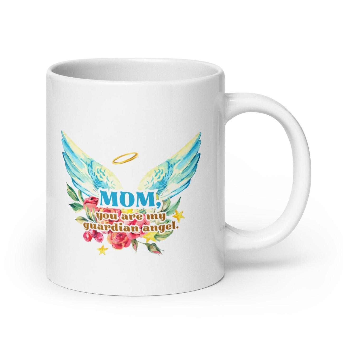 Guardian Angel Mom Mug A Tribute to Love Comfort and Protection - Inspire Cups