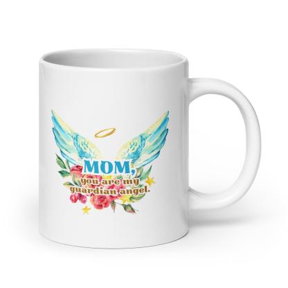 Guardian Angel Mom Mug A Tribute to Love Comfort and Protection - Inspire Cups
