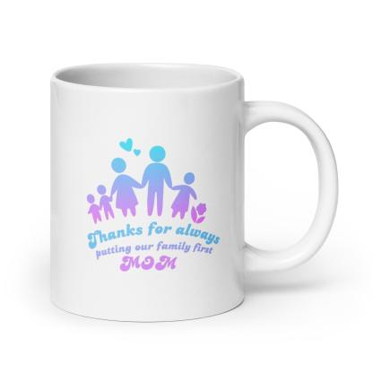 Mom Glossy Mug A Heartfelt Tribute to Her Love - Inspire Cups