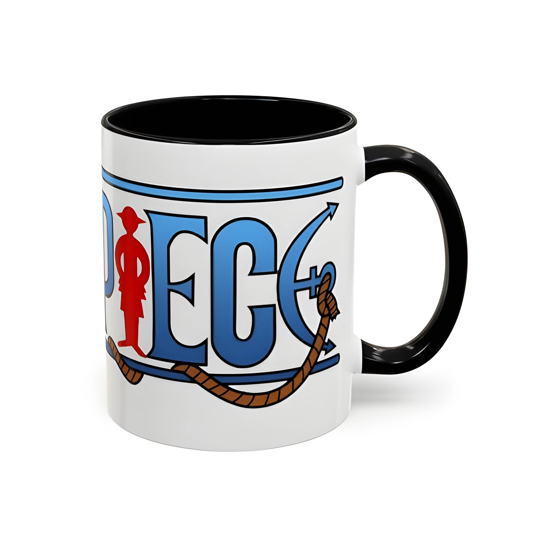 One Piece Accent Coffee Mug | Anime Fun Mug for Coffee Lovers, 11oz, 15oz, Grand Line Brew One Piece Mug | Durable Ceramic Tea Cup