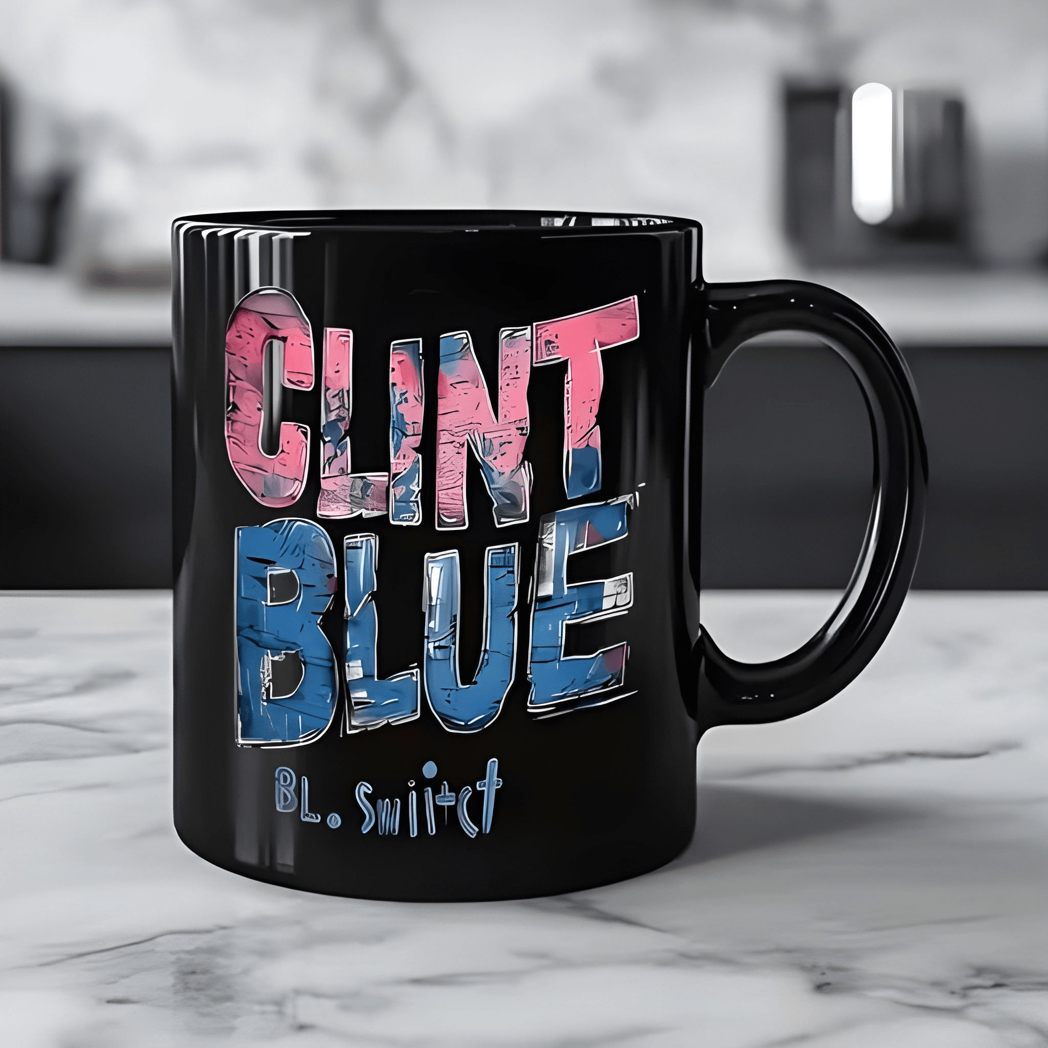 1pc a Unique Clint Blue BL. Swift Mug