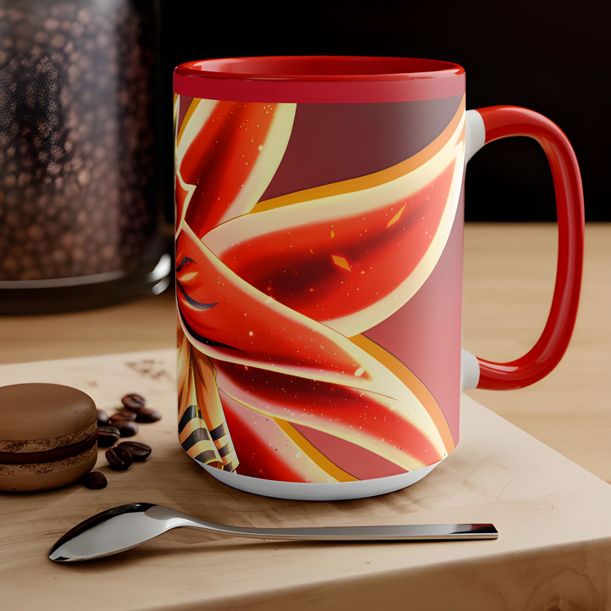 Naruto Byron Form Mug | Anime Kitsune Illustration