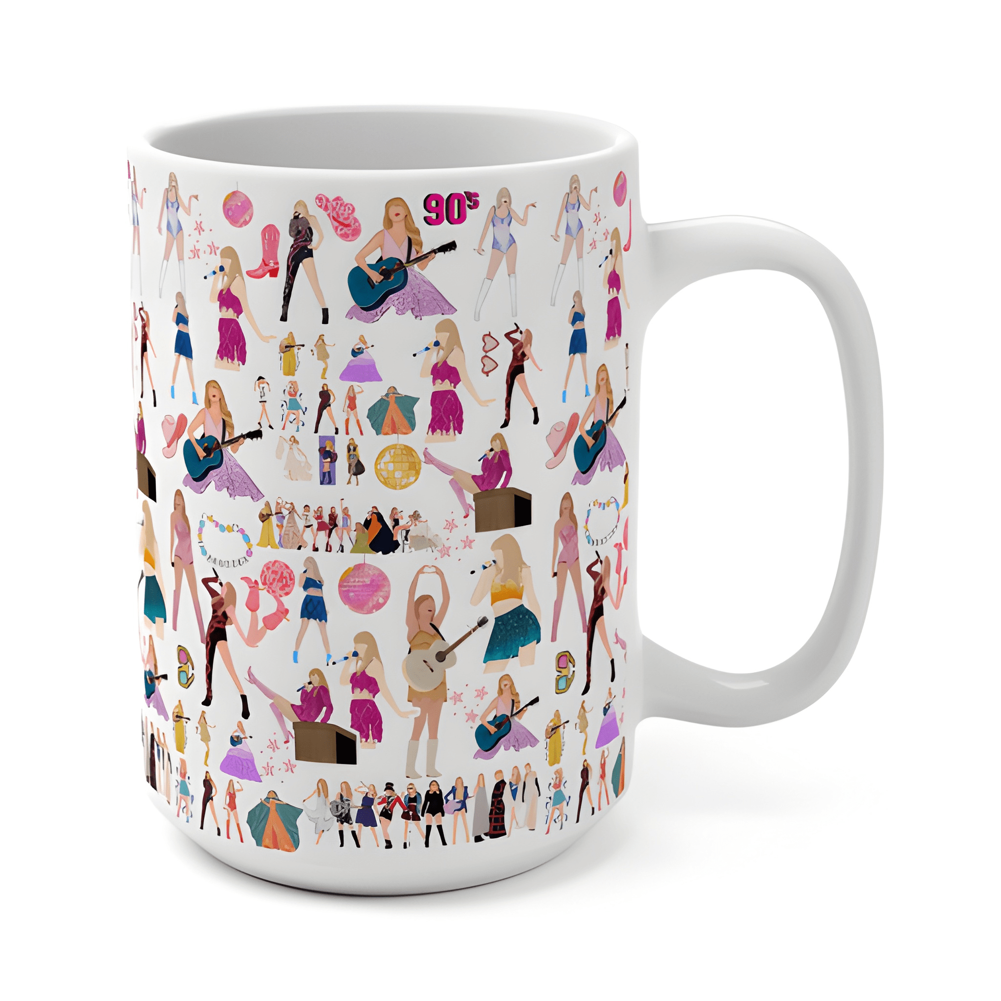 Whimsical Swiftey Mug, Gift for Friends, Birthday, Coffee Lover, Collector's Item, Pop Culture Decor