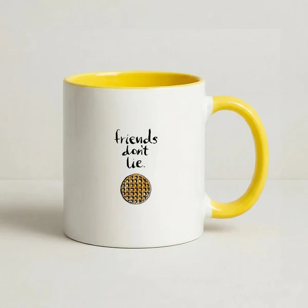 Friends Don't Lie Waffle Mug