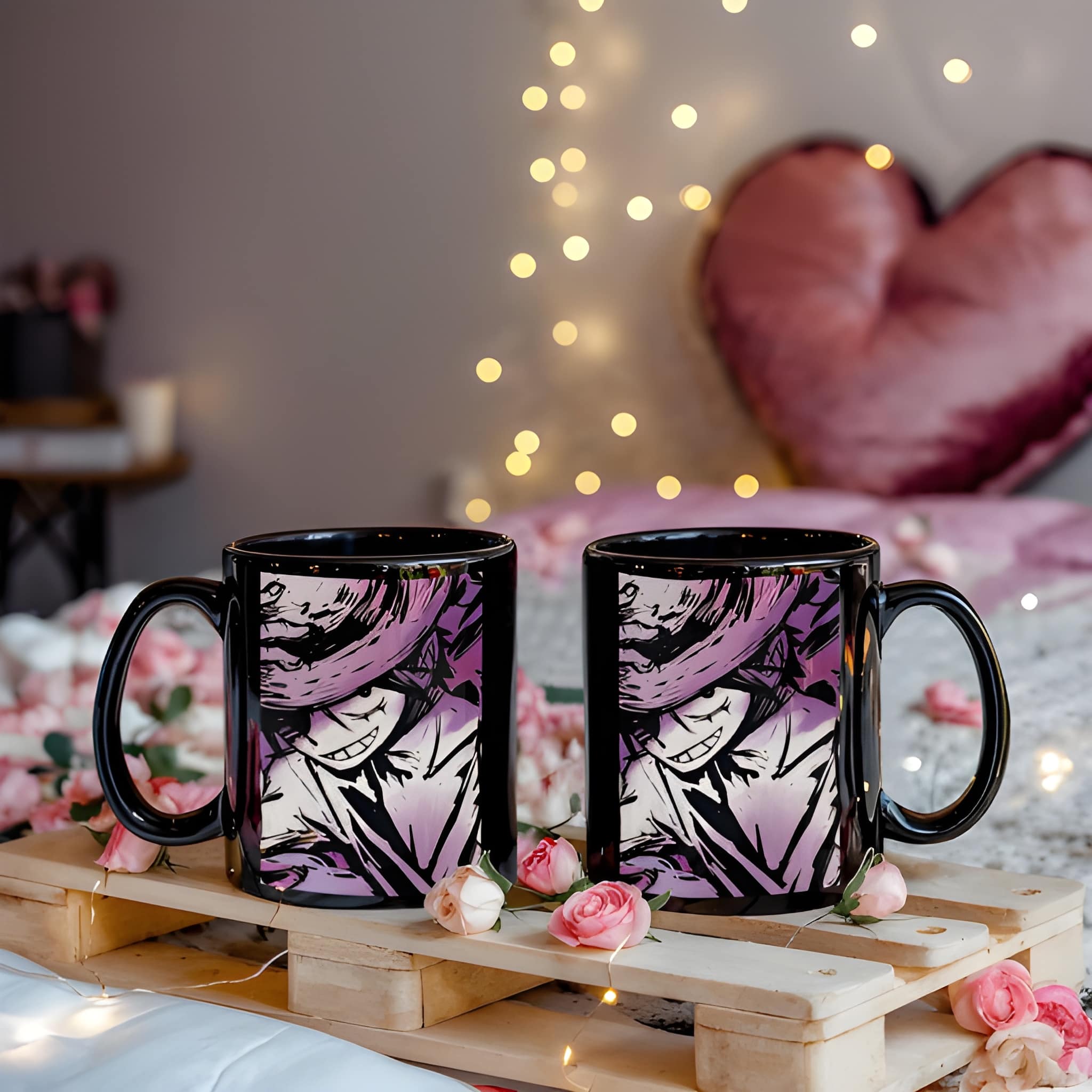 Monkey D. Luffy Mug: One Piece Anime Fan Art Coffee Cup