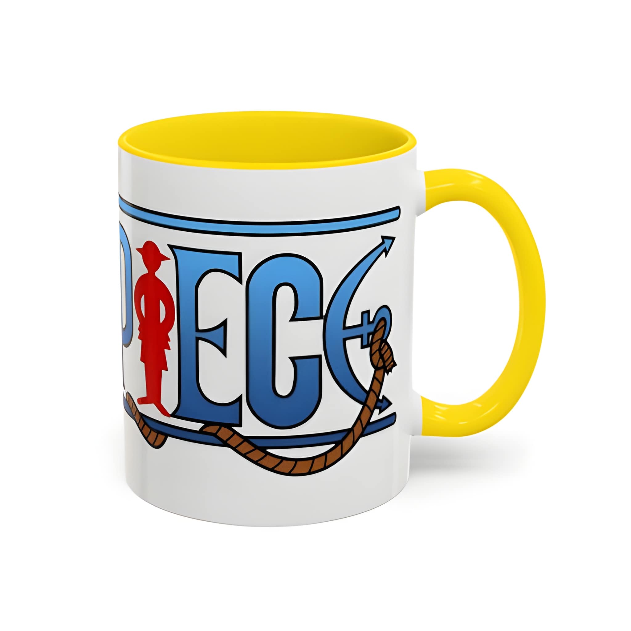 One Piece Accent Coffee Mug | Anime Fun Mug for Coffee Lovers, 11oz, 15oz, Grand Line Brew One Piece Mug | Durable Ceramic Tea Cup