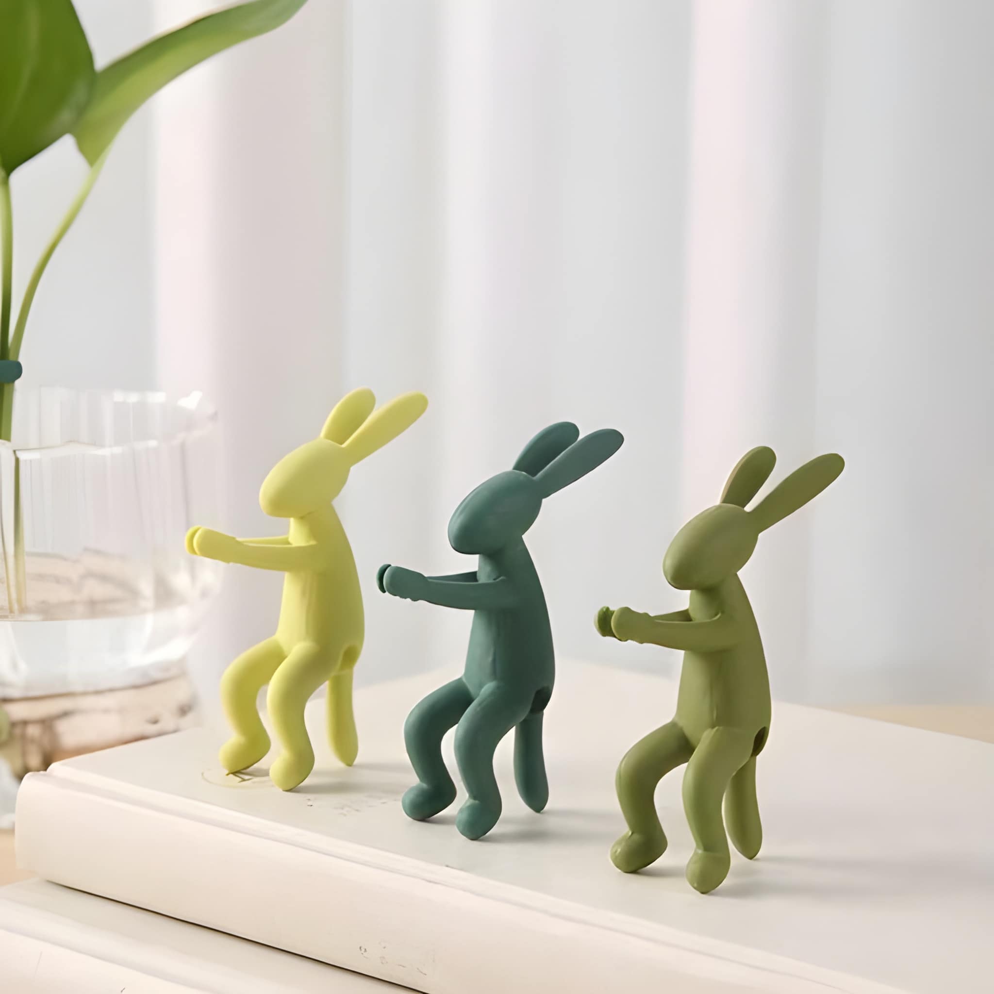  3 Pieces Rabbit Shaped Plant Growth Support Stand