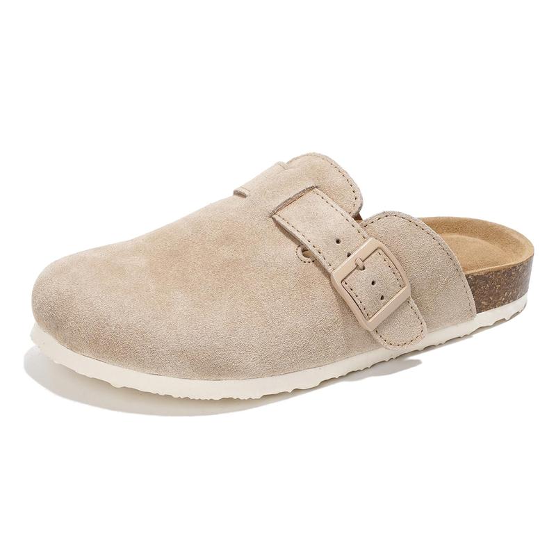 Memory Foam Leather Lightweight Non Slip Clogs For Women