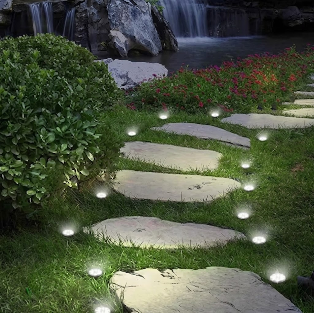 Mini Flat Disc Solar Ground Lights