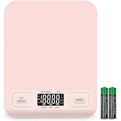 Food Kitchen Scale, Digital Grams, Baking, Cooking, Keto And Meal Prep, Stainless Steel - Grafton Collection