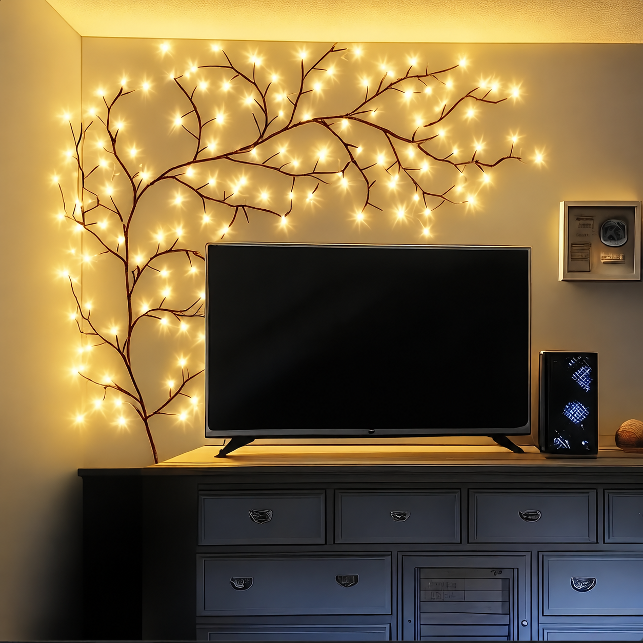 USB Powered Bendable LED Vine Lights With Multiple Modes For Christmas Decor