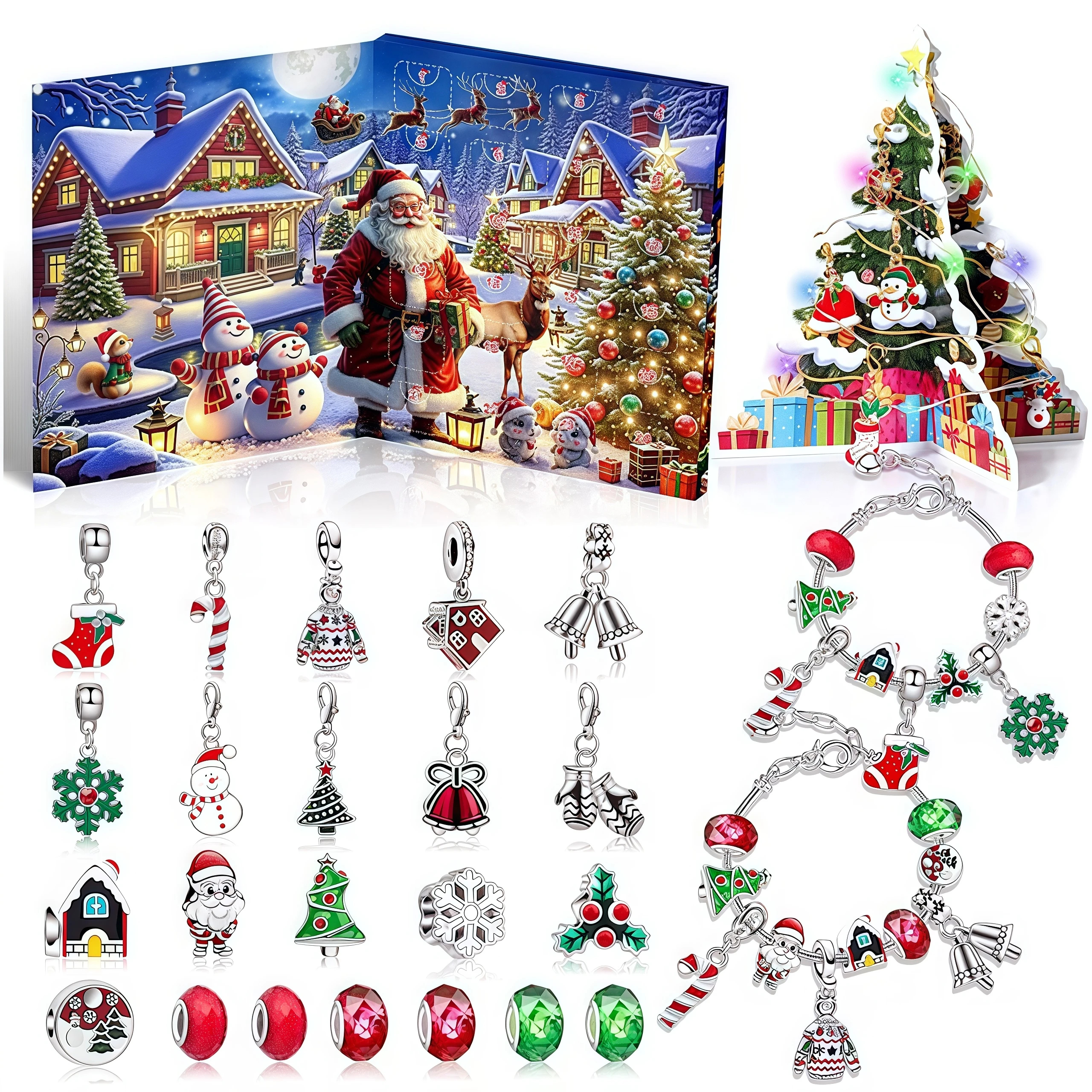 Christmas Charm Bracelet Advent Calendar Set