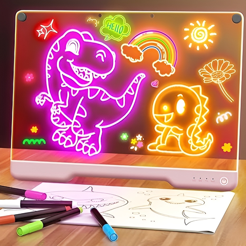 16 Inch Rechargeable LED Doodle Glow Drawing Note Board