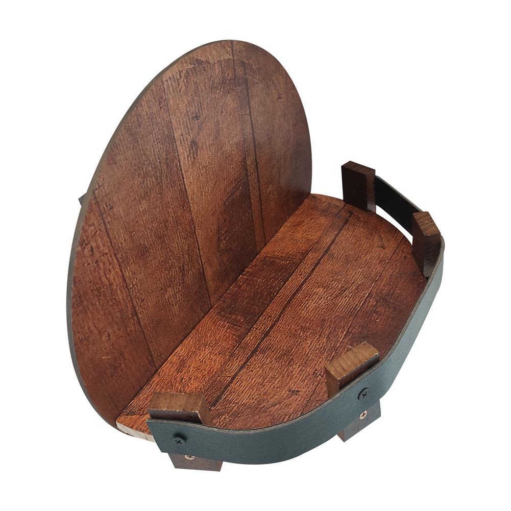 Barrel Shelf Rustic Bar Accessory