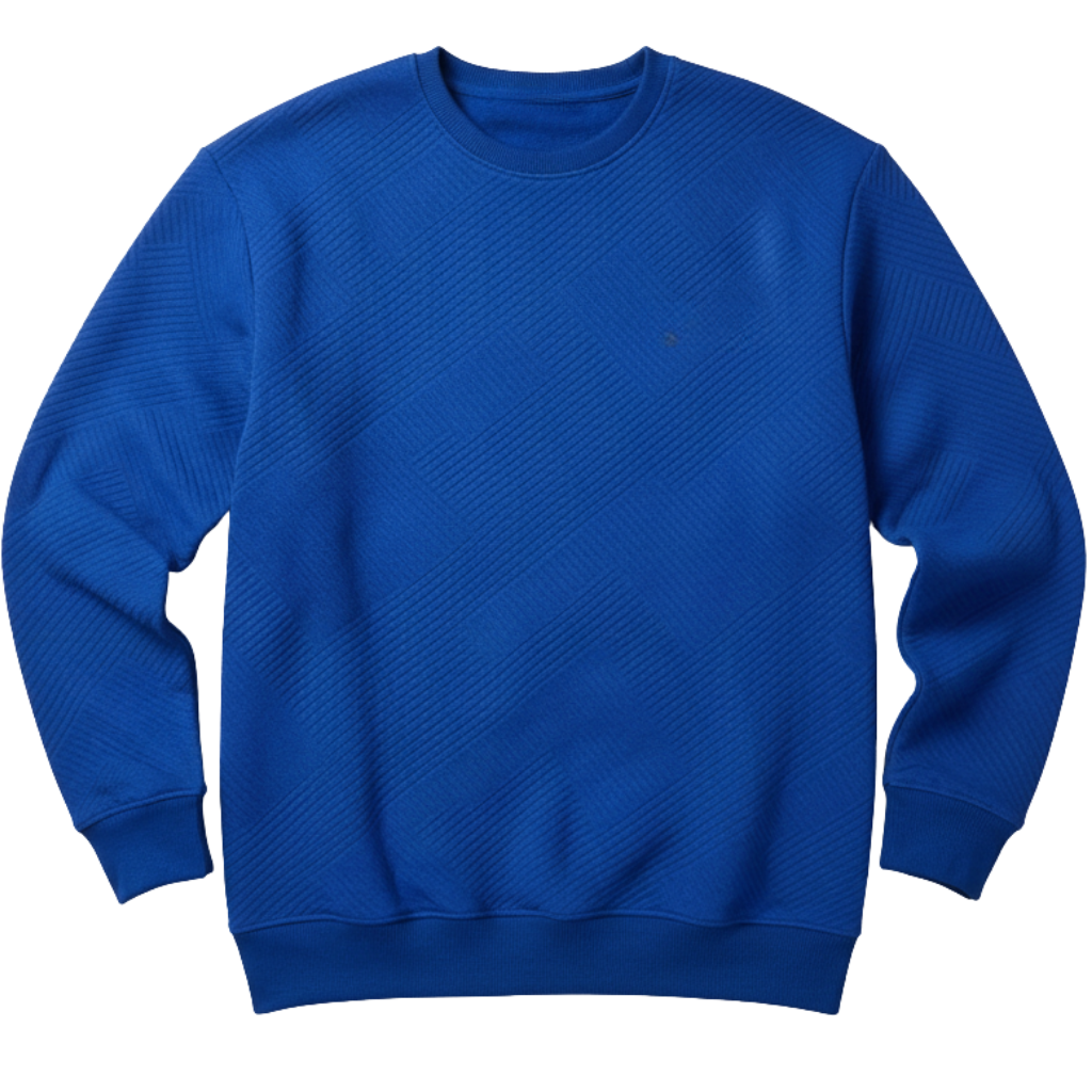 Geometric Pattern Crewneck Men Sweatshirt