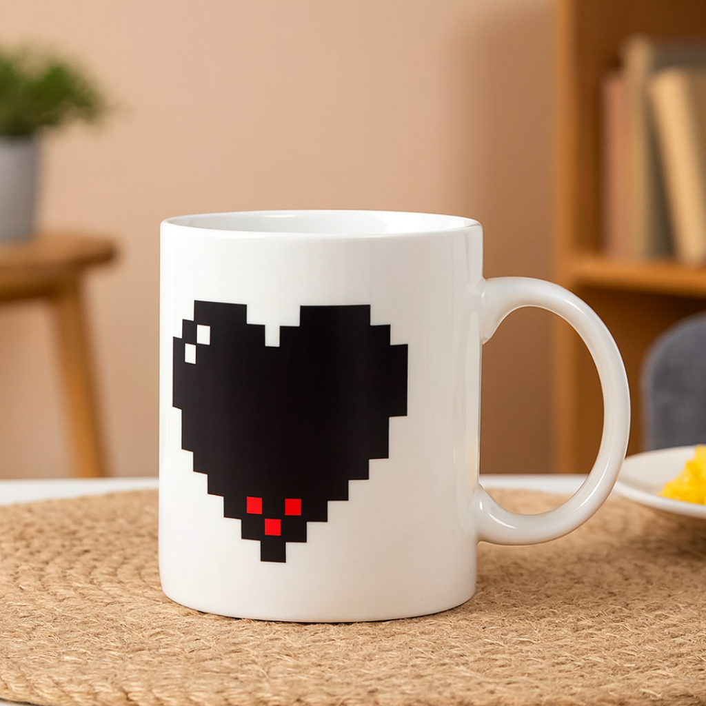 Pixel Heart Mug