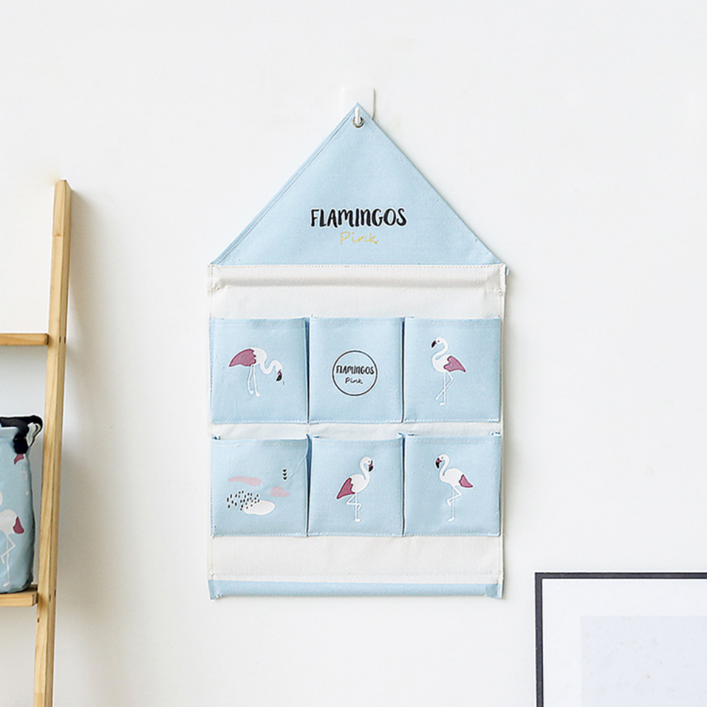 Creative Flamingo Household Wall-Mounted Storage Bag - Grafton Collection