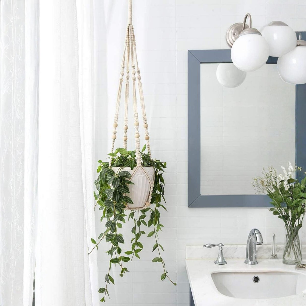 Bead Decor Wall Garden Hanging Basket Storage For Plants