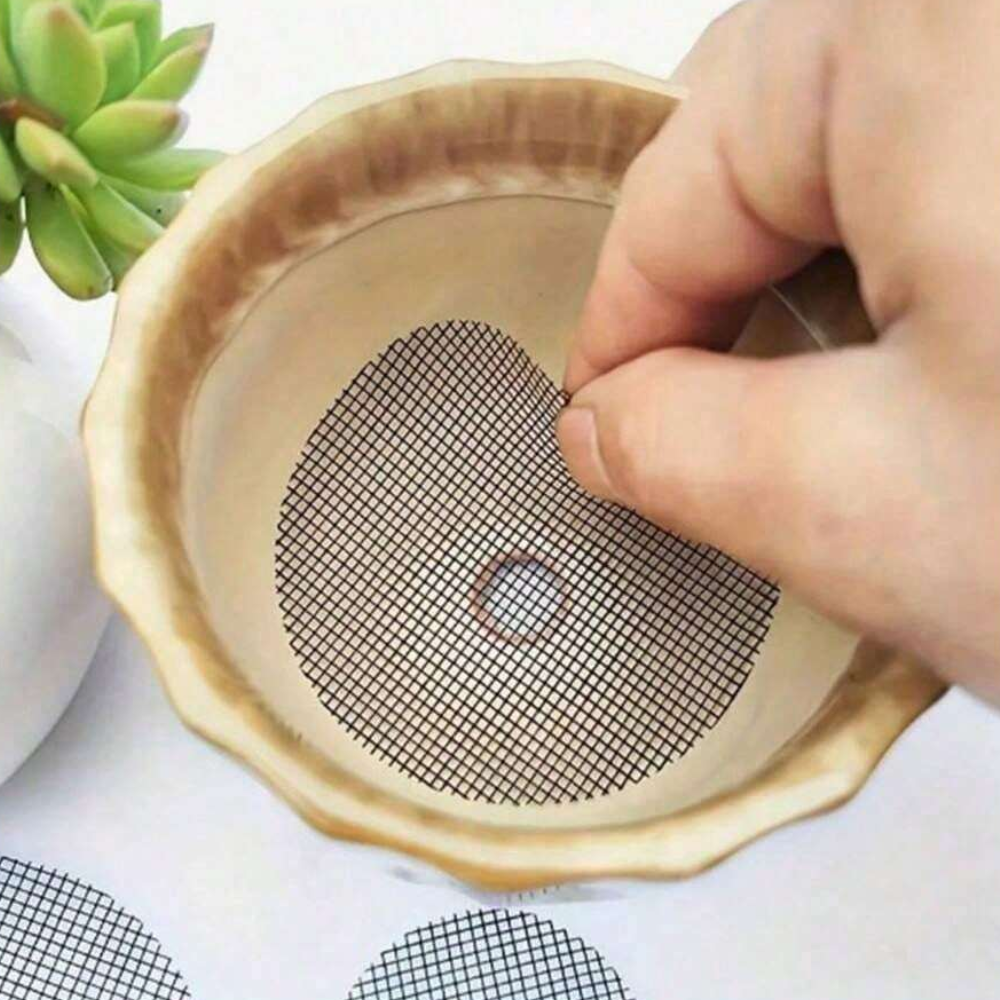 Round Drainage Hole Mesh Screen Net Pad For Flowerpot Bottom
