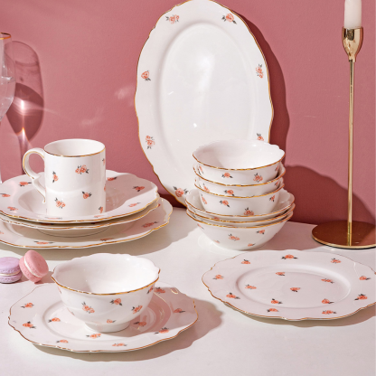 Rose Pattern Dinnerware - Grafton Collection
