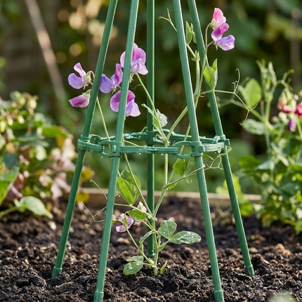Green Plant Support Rods