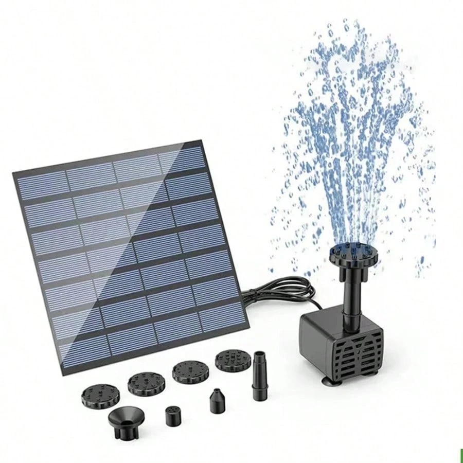 Mini Floating Solar Powered Water Fountain Pump For Outdoor Decor And Bird Bathtub