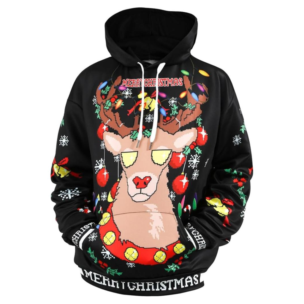 Christmas All Over Print 3D Pullover Hoodie With Pocket