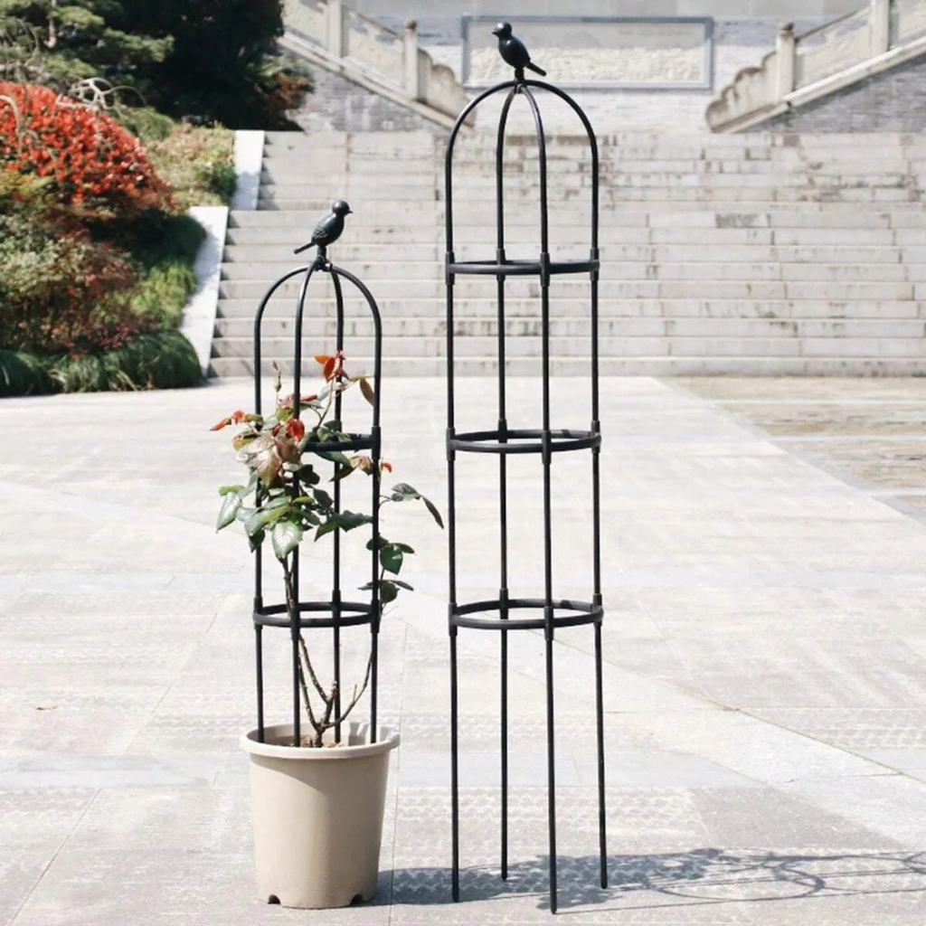 Decorative Plant Climbing Frame With Support Cage For Balcony And Garden Plants