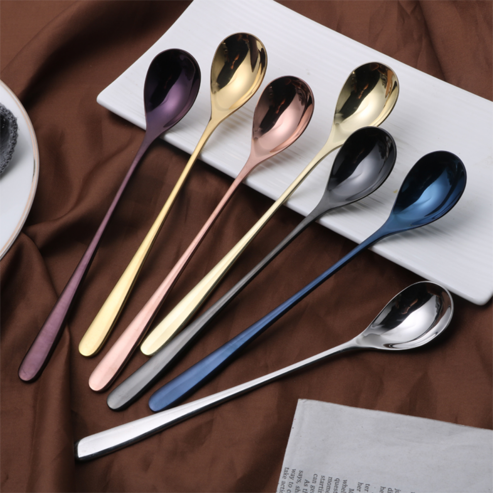Long-Handled Stainless Steel Serving Spoons - Grafton Collection