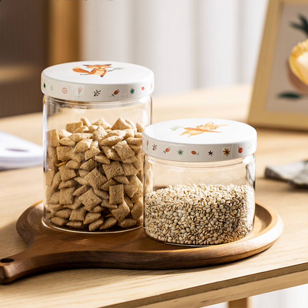 Glass Storage Jars with Sealed Ceramic Lid - Grafton Collection