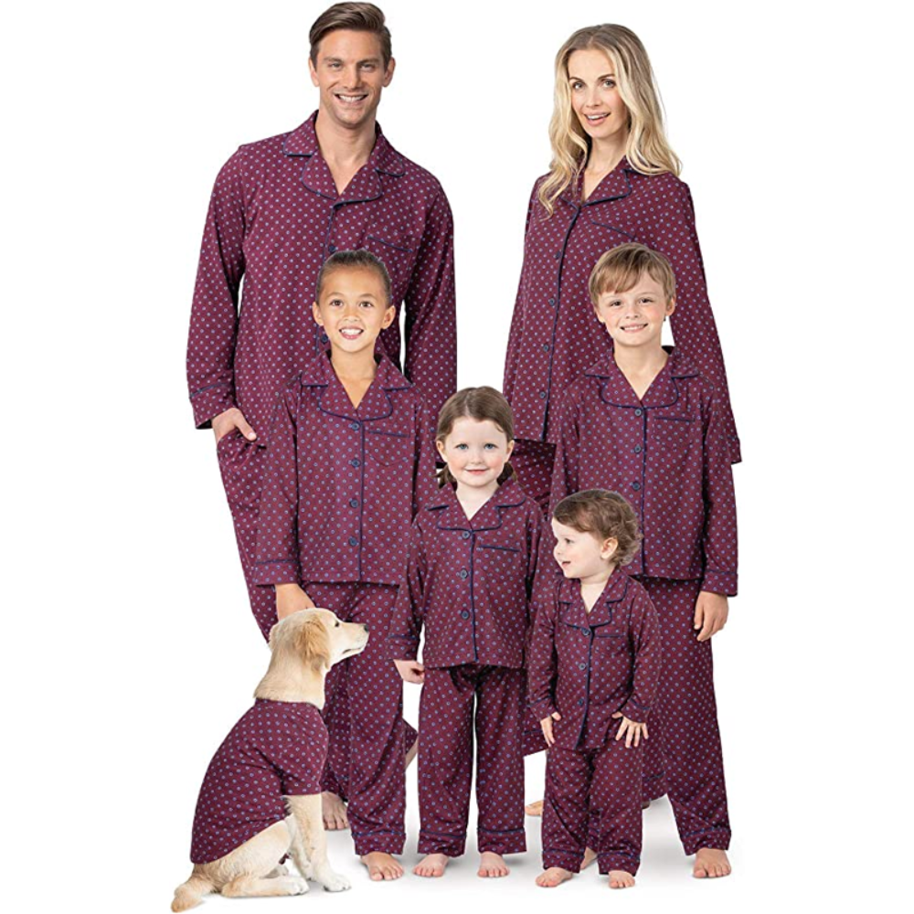 Dotted Pattern Pajamas Family Sets - Grafton Collection