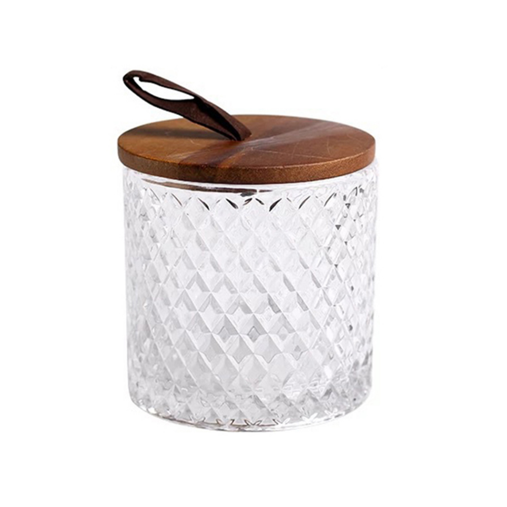 Glass Jar With Wooden Lid - Grafton Collection