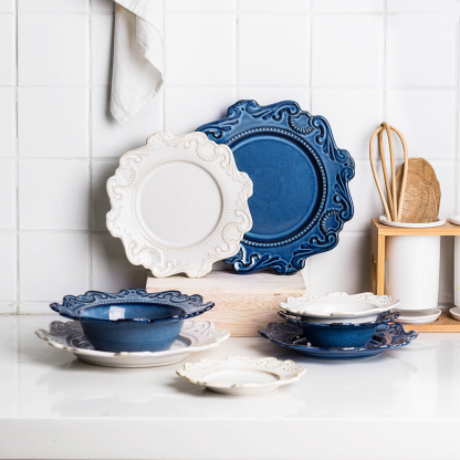 European Style Ceramic Dinner Plates - Grafton Collection