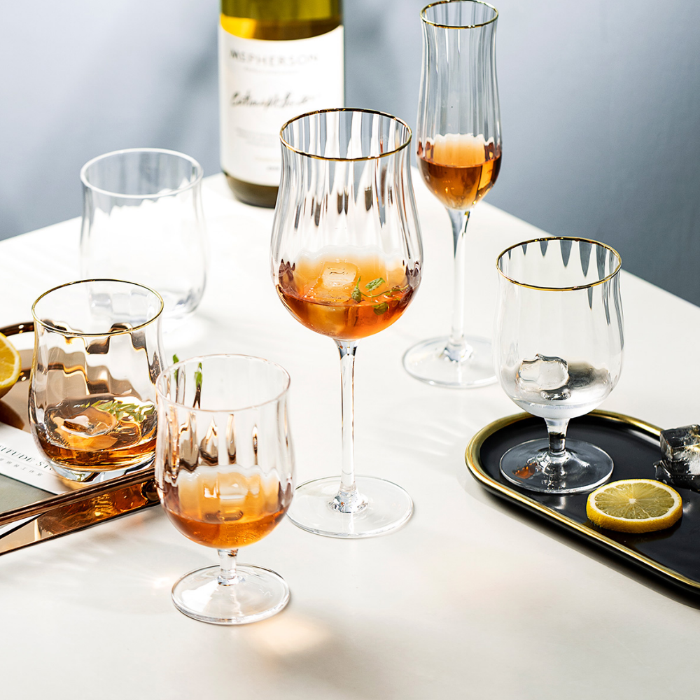 Gold Rim Glasses - Grafton Collection