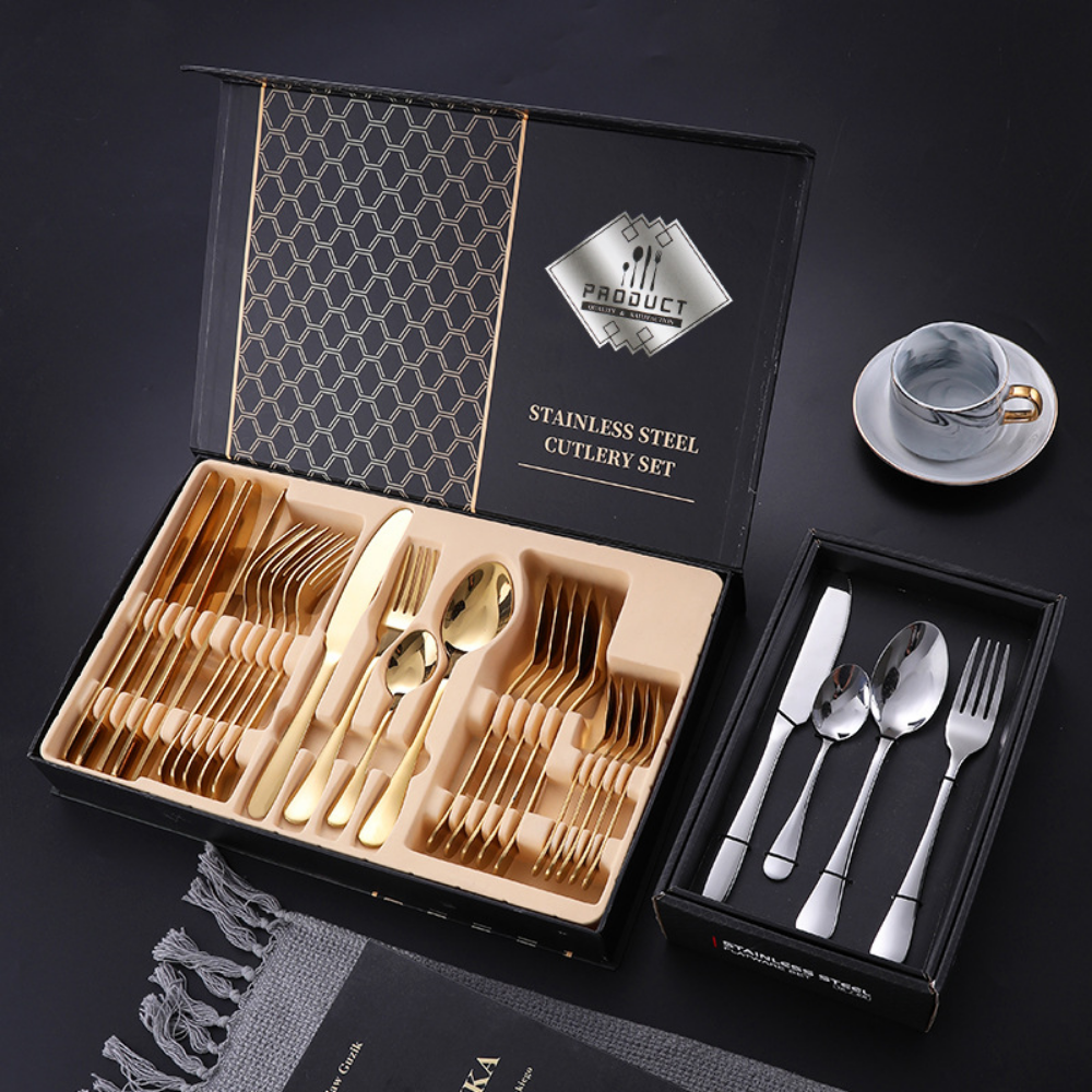 Stainless Steel Cutlery Set - 16 & 24 Pieces - Grafton Collection